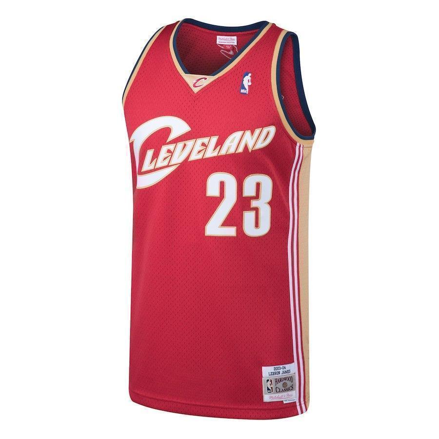 23-LeBron James Cleveland Cavaliers Hardwood Classics Swingman Jersey - Wine