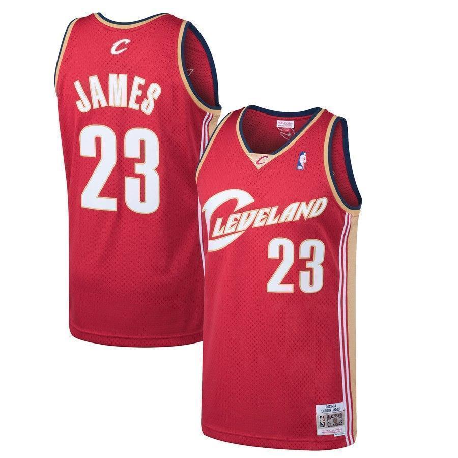 23-LeBron James Cleveland Cavaliers Hardwood Classics Swingman Jersey - Wine