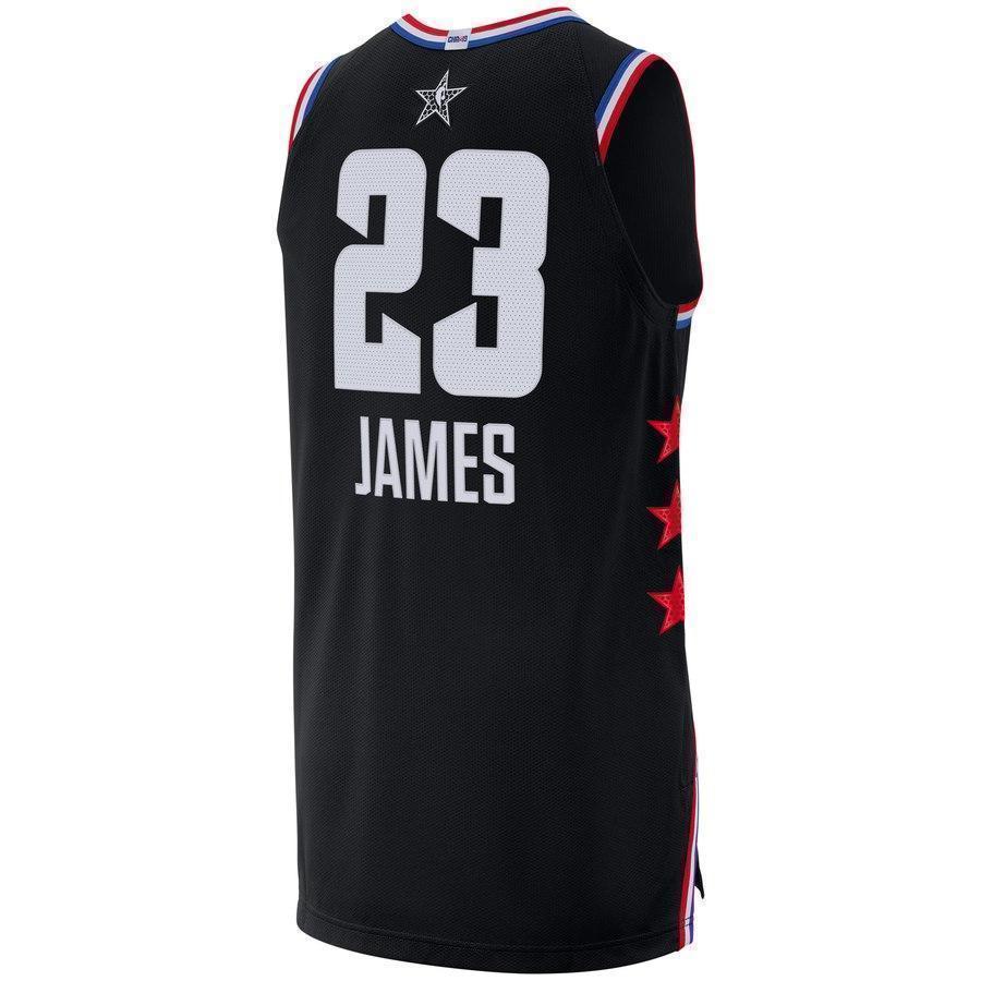 23-LeBron James Los Angeles Lakers 2019 NBA All-Star Game Finished Jersey – Black