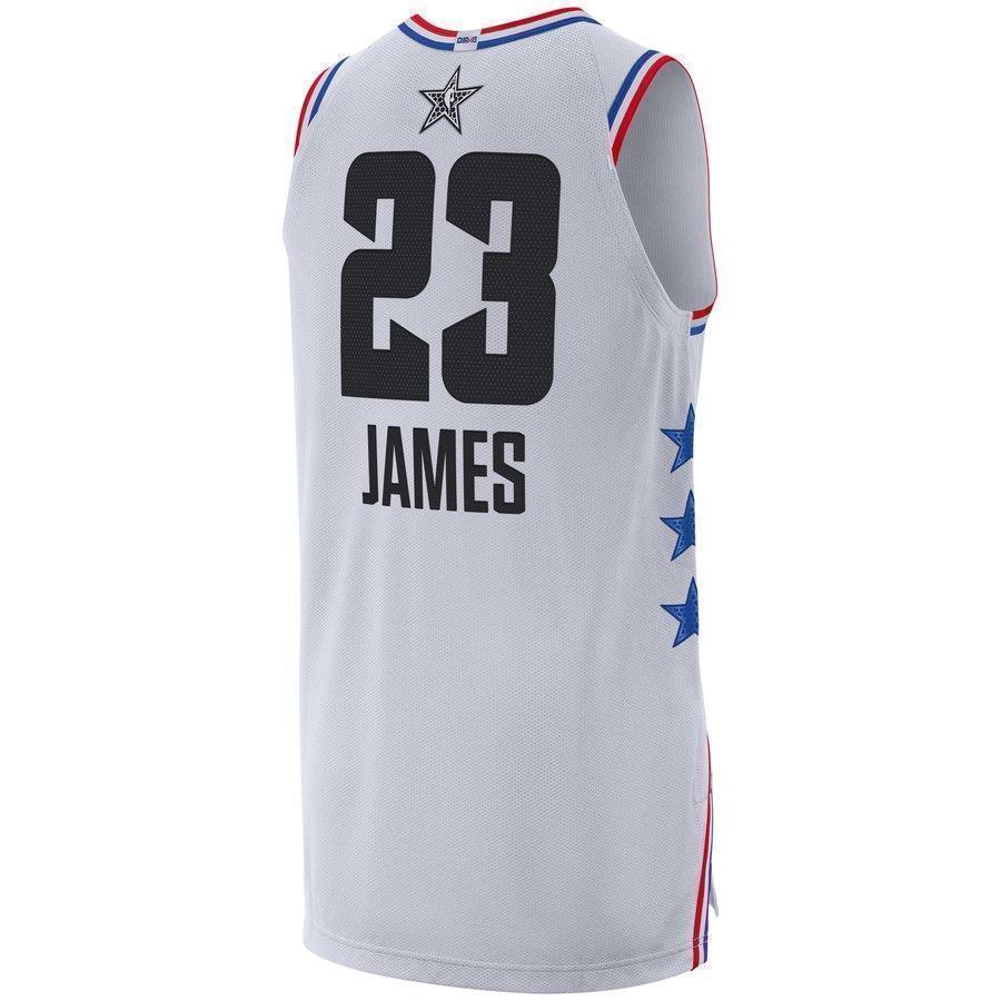 23-LeBron James Los Angeles Lakers  2019 NBA All-Star Game Finished Jersey – White