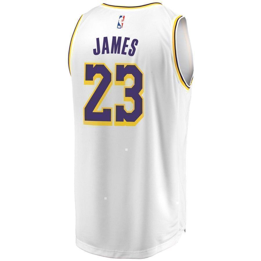 23-LeBron James Los Angeles Lakers  Jersey White – Association Edition