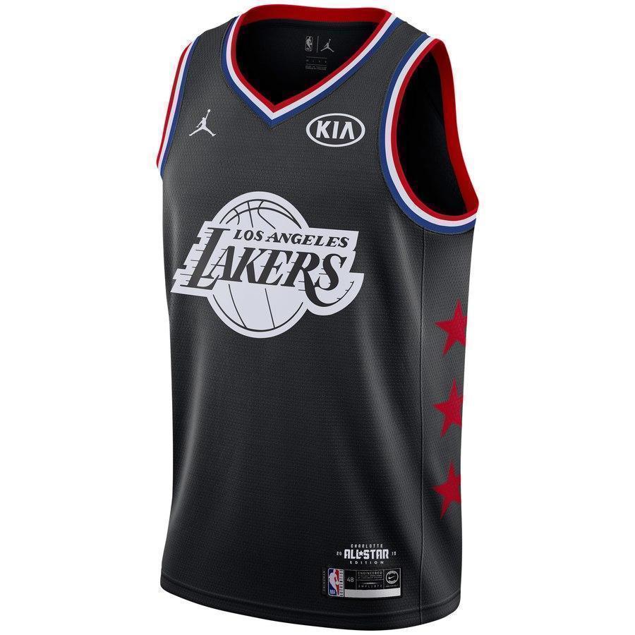 23-LeBron James Los Angeles Lakers Jordan Brand 2019 NBA All-Star Game Finished Swingman Jersey – Black