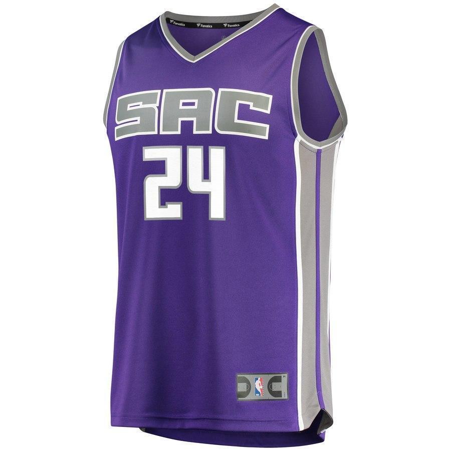 24-Buddy Hield Sacramento Kings  Jersey Purple - Icon Edition