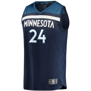 24-Justin Patton Minnesota Timberwolves  Jersey Green - Icon Edition – Navy