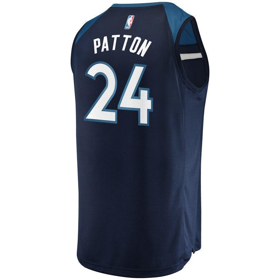 24-Justin Patton Minnesota Timberwolves  Jersey Green - Icon Edition – Navy
