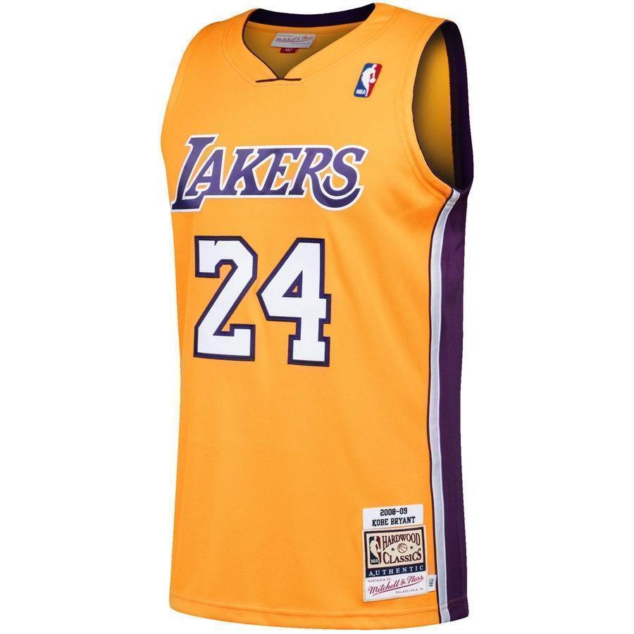 24-Kobe Bryant Los Angeles Lakers  Hardwood Classics Jersey - Gold