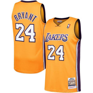 24-Kobe Bryant Los Angeles Lakers Home climacool Jersey - Gold