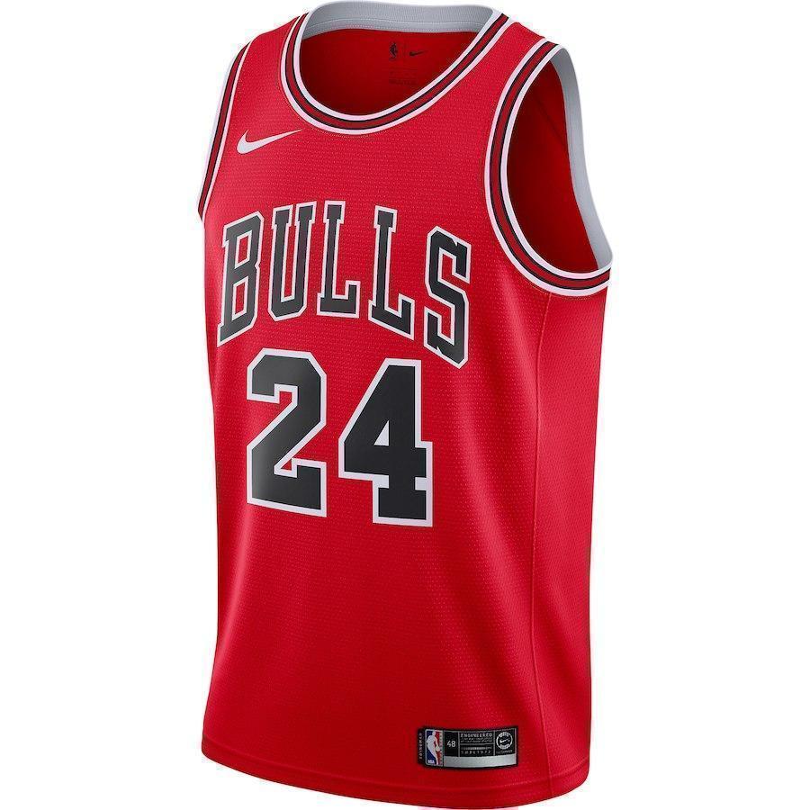 24-Lauri Markkanen Chicago Bulls  Swingman Jersey - Icon Edition – Red