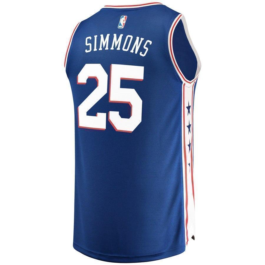 25-Ben Simmons Philadelphia 76ers Jersey Royal - Icon Edition
