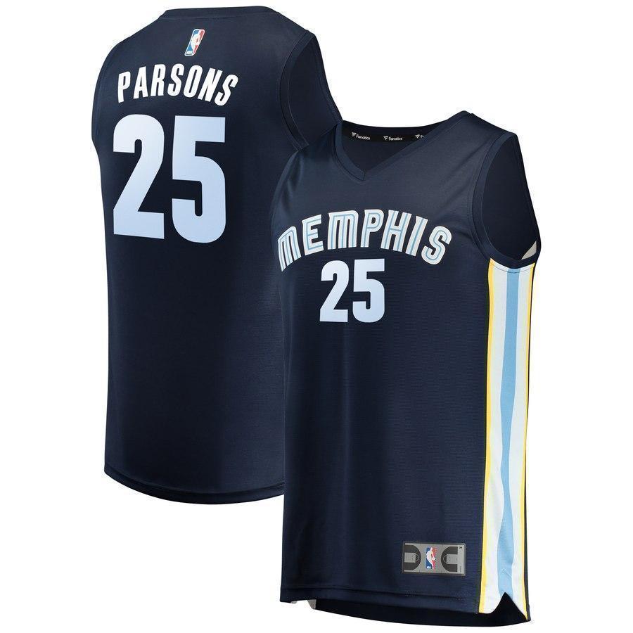 25-Chandler Parsons Memphis Grizzlies  Jersey - Icon Edition – Navy