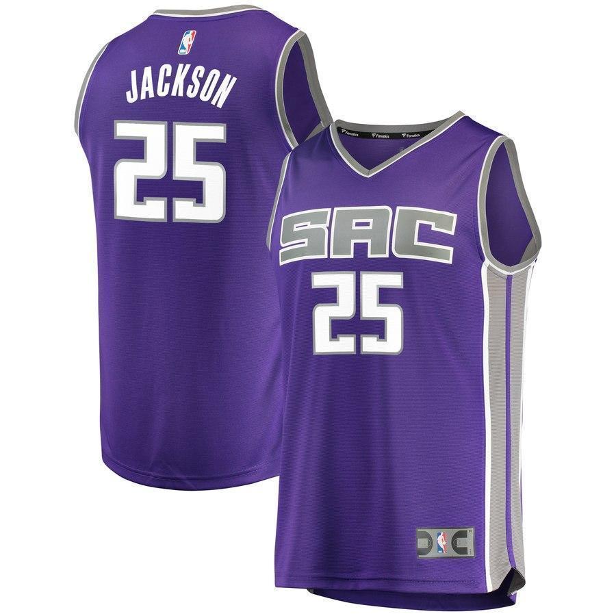 25-Justin Jackson Sacramento Kings  Player Jersey - Purple