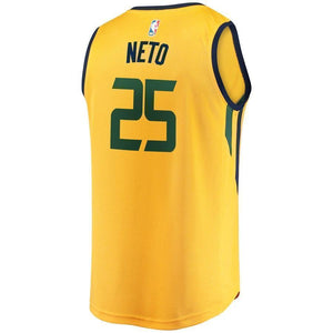 25-Raul Neto Utah Jazz  Player Jersey Gold - Statement Edition