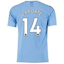 Laporte 14 Manchester City Home Soccer Jersey 2019-20