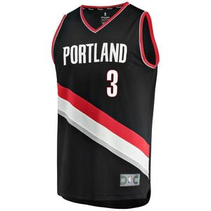 3-C.J. McCollum Portland Trail Blazers  Jersey Black - Icon Edition