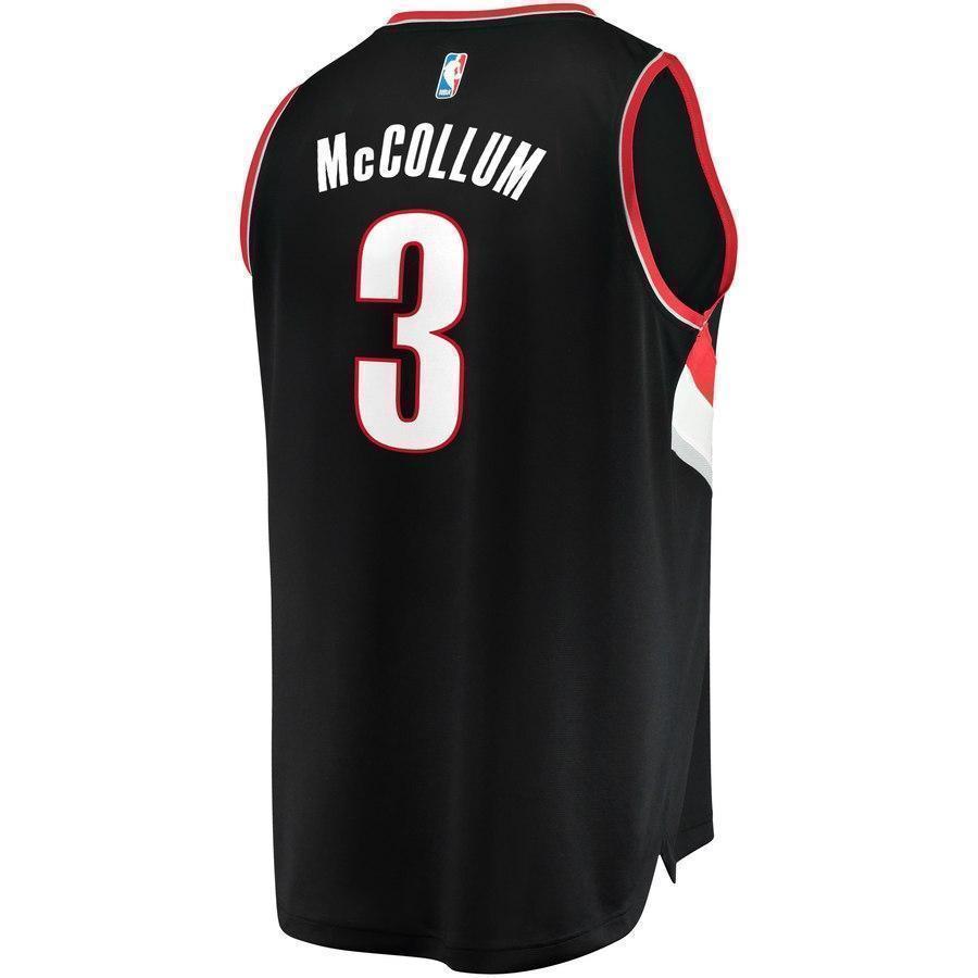 3-C.J. McCollum Portland Trail Blazers  Jersey Black - Icon Edition