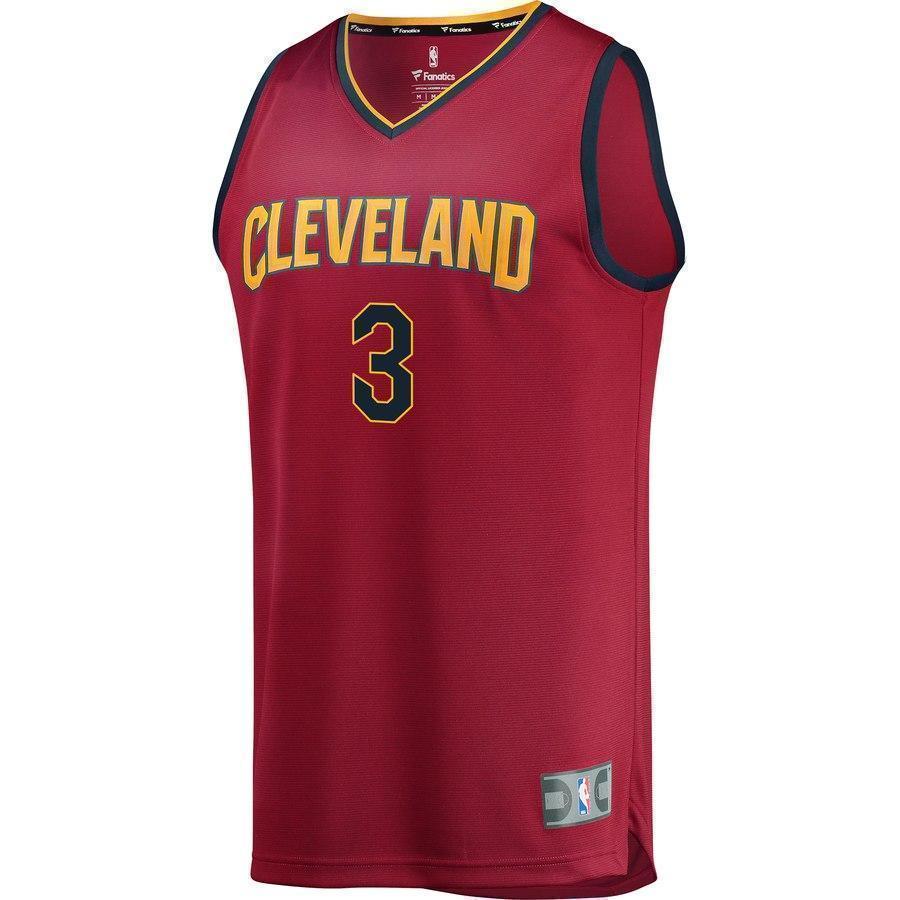 3-George Hill Cleveland Cavaliers  Jersey Wine - Icon Edition