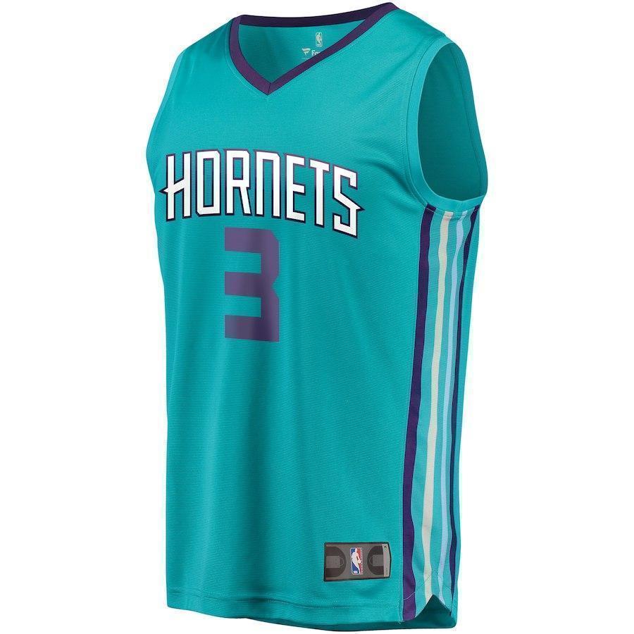 3-Jeremy Lamb Charlotte Hornets  Jersey - Icon Edition – Teal