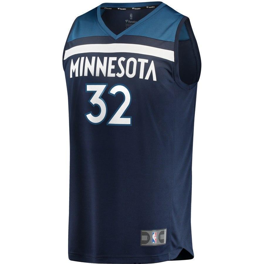 32-Karl-Anthony Towns Minnesota Timberwolves Jersey Navy - Icon Edition