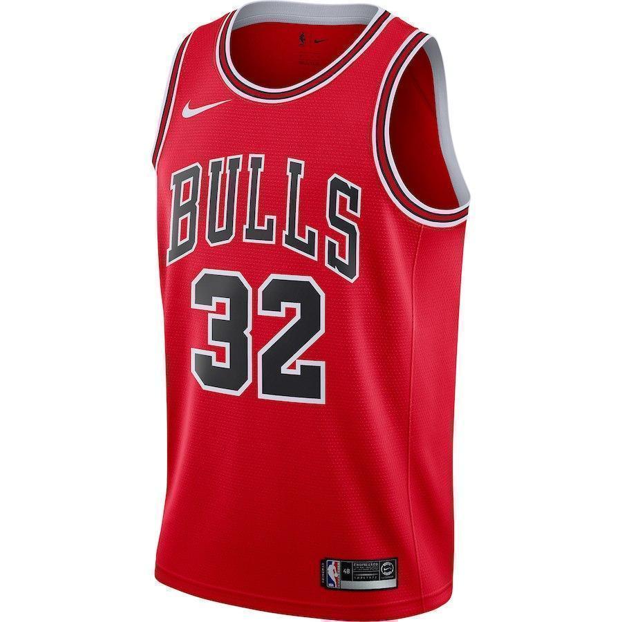 32-Kris Dunn Chicago Bulls  Swingman Jersey - Icon Edition – Red