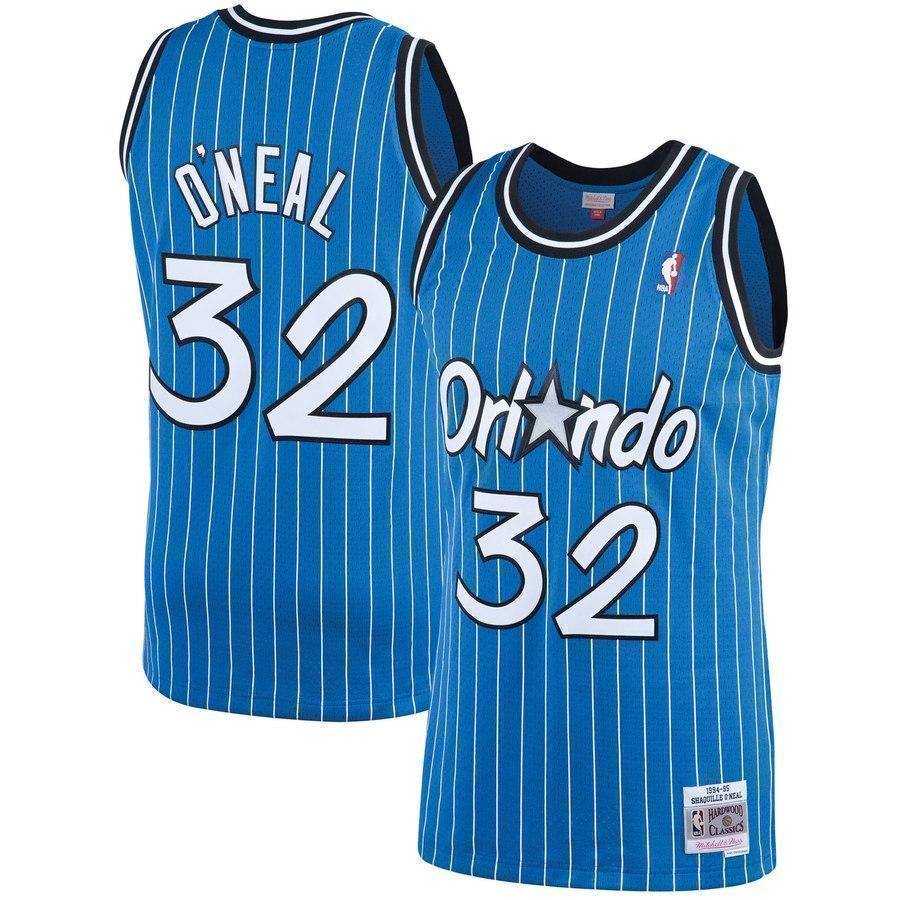 32-Shaquille O'Neal Orlando Magic  1994-95 Hardwood Classics Swingman Jersey – Blue
