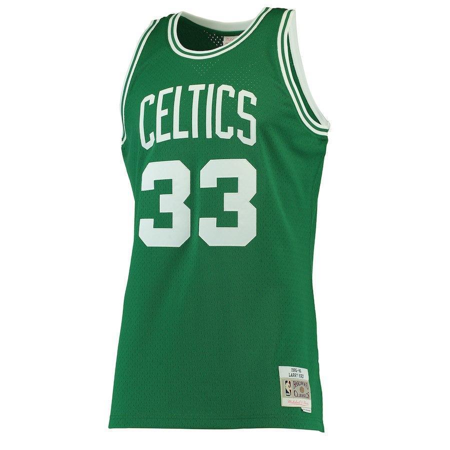 33-Larry Bird Boston Celtics  Hardwood Classics Swingman Jersey - Kelly Green