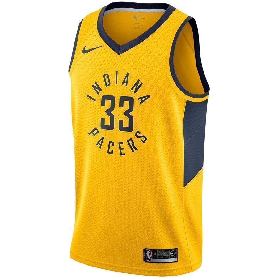 33-Myles Turner Indiana Pacers  Alternate Jersey – Gold
