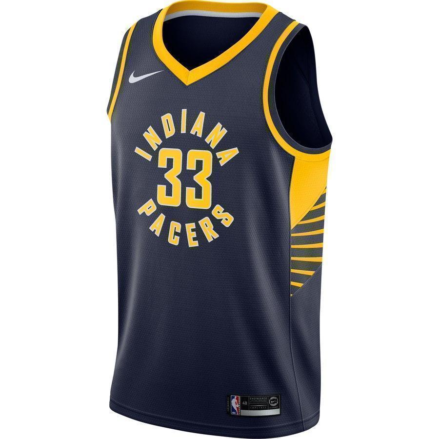 33-Myles Turner Indiana Pacers Swingman Jersey Navy - Icon Edition