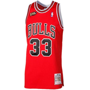 33-Scottie Pippen Chicago Bulls 1997-1998 Throwback  - Red