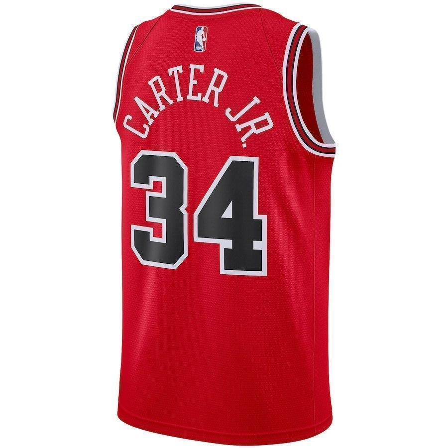 34-Chicago Bulls Wendell Carter Jr.  Men's Swingman Team Jersey - Red