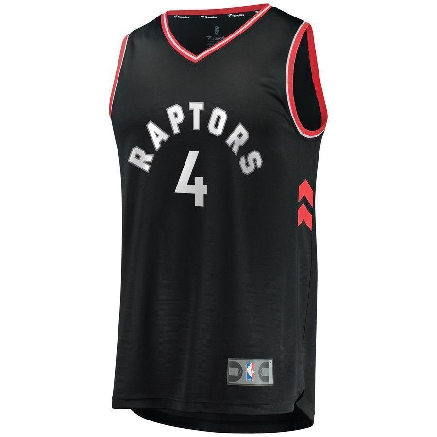4-Lorenzo Brown Toronto Raptors  Jersey Black - Statement Edition