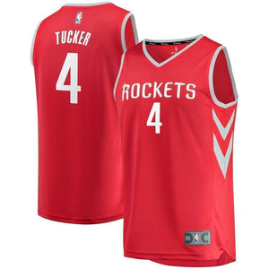 4-PJ Tucker Houston Rockets Player Jersey Red - Icon Edition