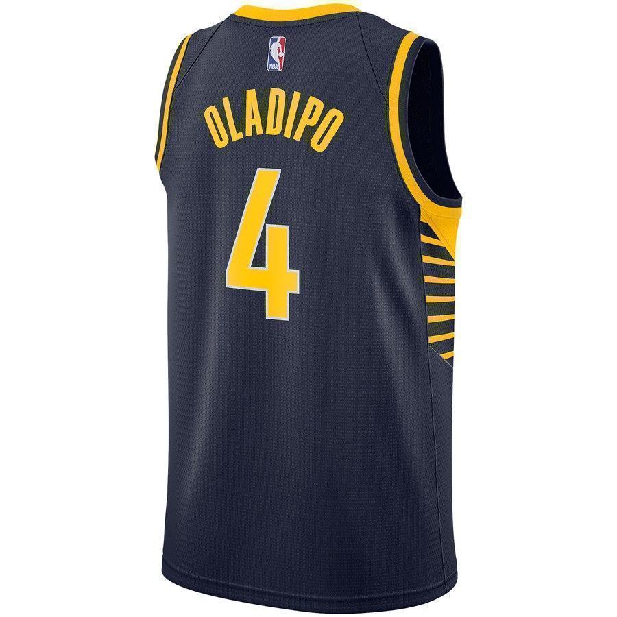 4-Victor Oladipo Indiana Pacers  Swingman Jersey - Icon Edition – Navy