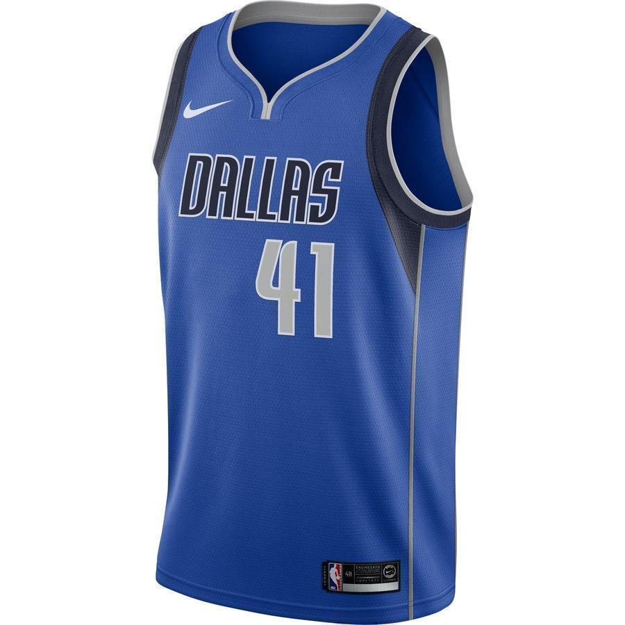 41-Dirk Nowitzki Dallas Mavericks Swingman Jersey Royal - Icon Edition