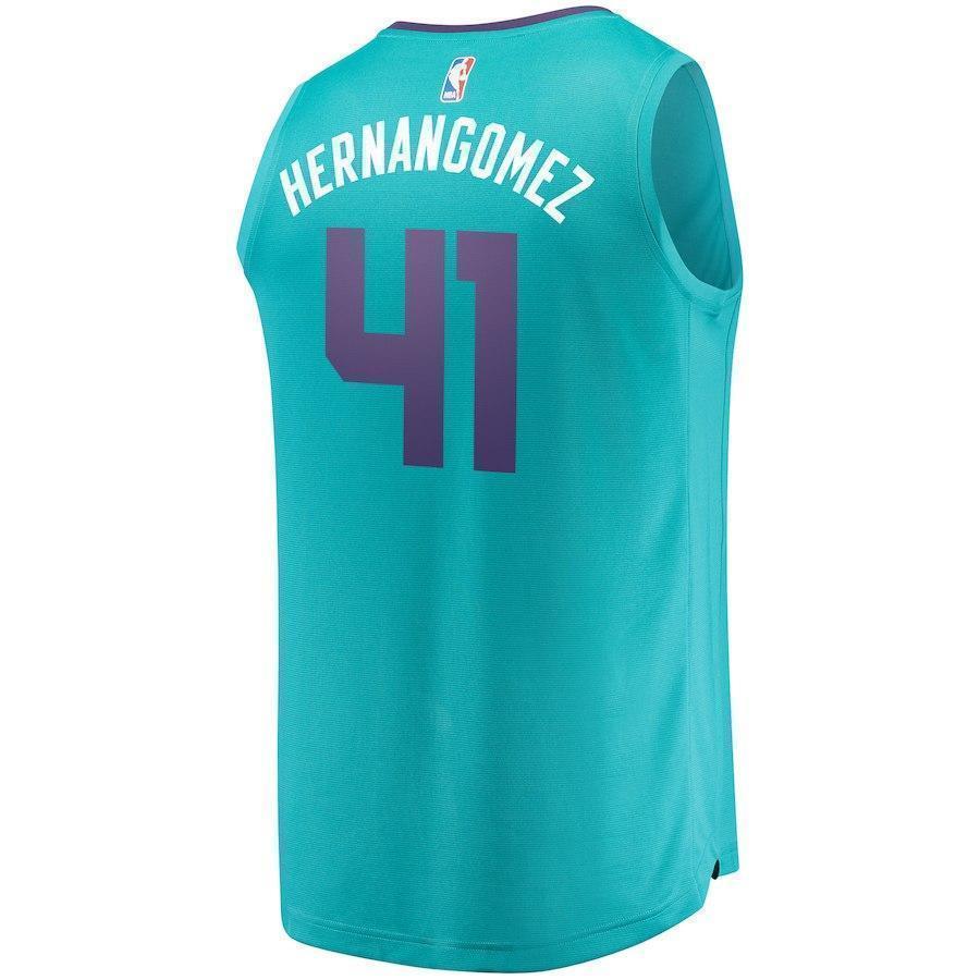 41-Willy Hernangomez Charlotte Hornets  Jersey - Icon Edition - Teal