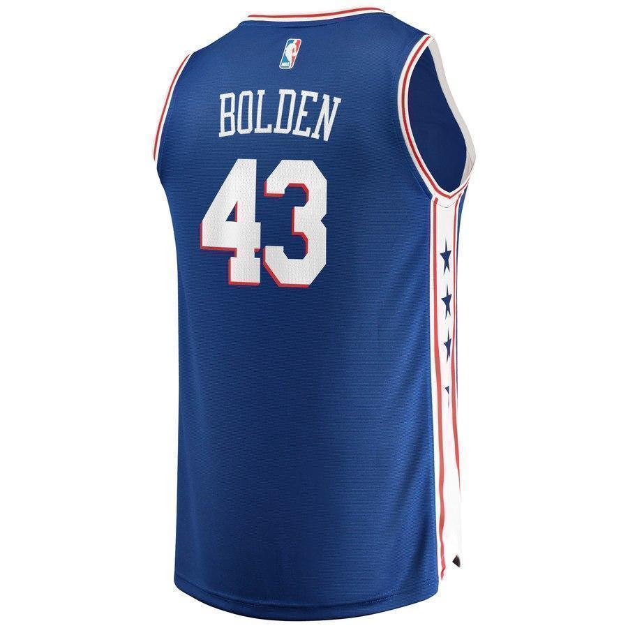 43-Jonah Bolden Philadelphia 76ers Jersey - Icon Edition - Royal