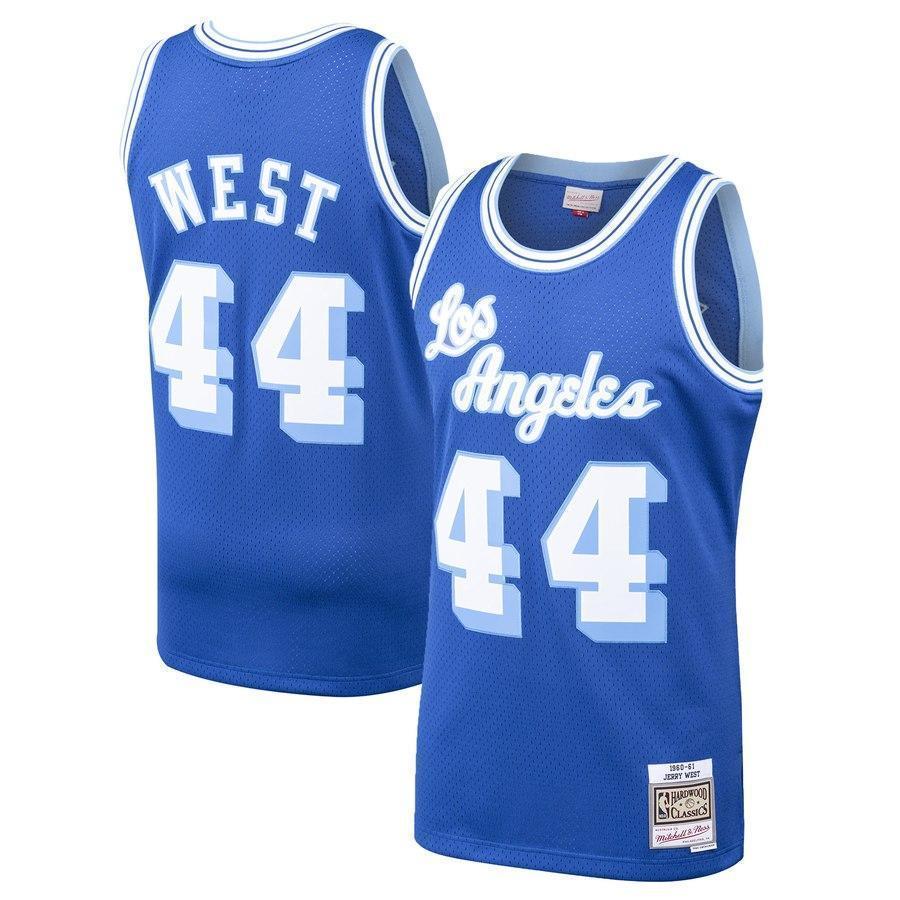 44-Jerry West Los Angeles Lakers Hardwood Classics Swingman Jersey – Royal