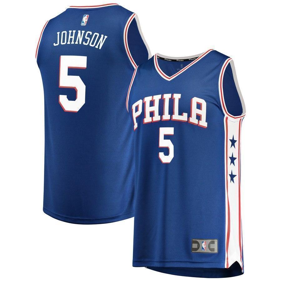 5-Amir Johnson Philadelphia 76ers Jersey - Icon Edition – Royal