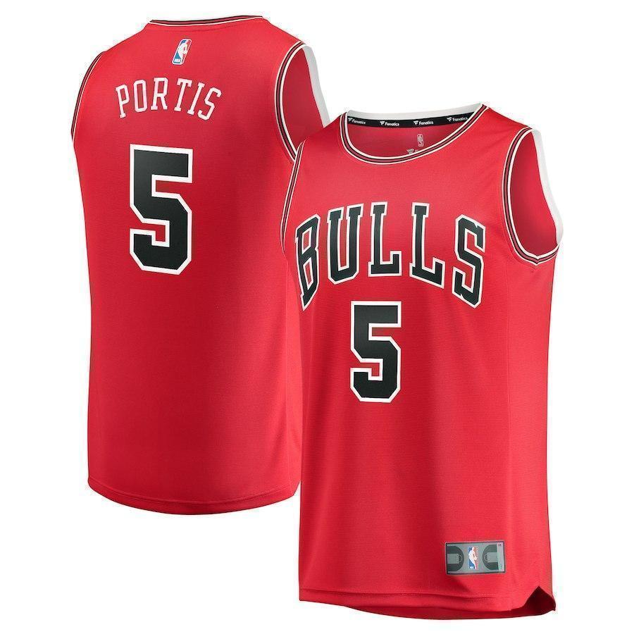 5-Bobby Portis Chicago Bulls Jersey Red - Icon Edition