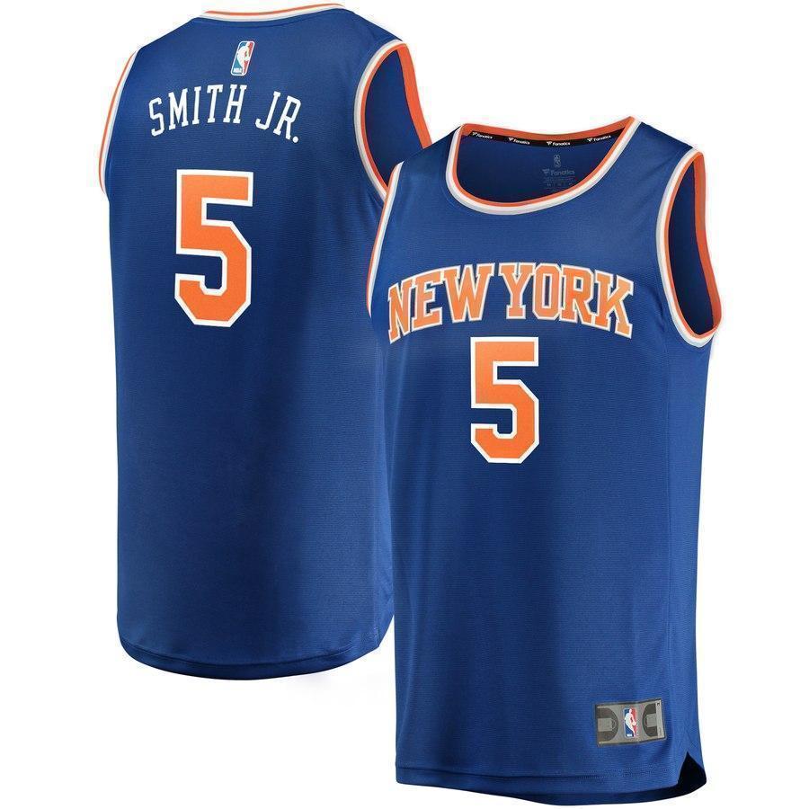 11-Frank Ntilikina New York Knicks  Jersey Royal - Icon Edition
