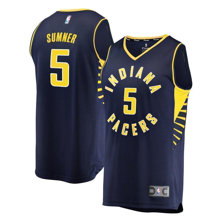 5-Edmond Sumner Indiana Pacers Jersey - Icon Edition – Navy