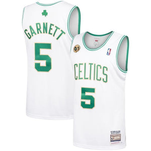 5-Kevin Garnett Boston Celtics Hardwood Classics  - White