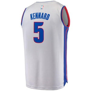 5-Luke Kennard Detroit Pistons Jersey Gray - Statement Edition