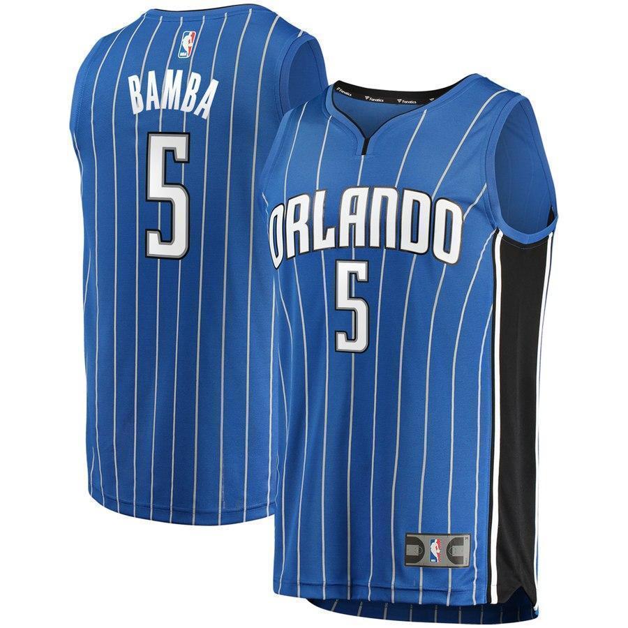 5-Mohamed Bamba Orlando Magic Jersey - Icon Edition - Blue