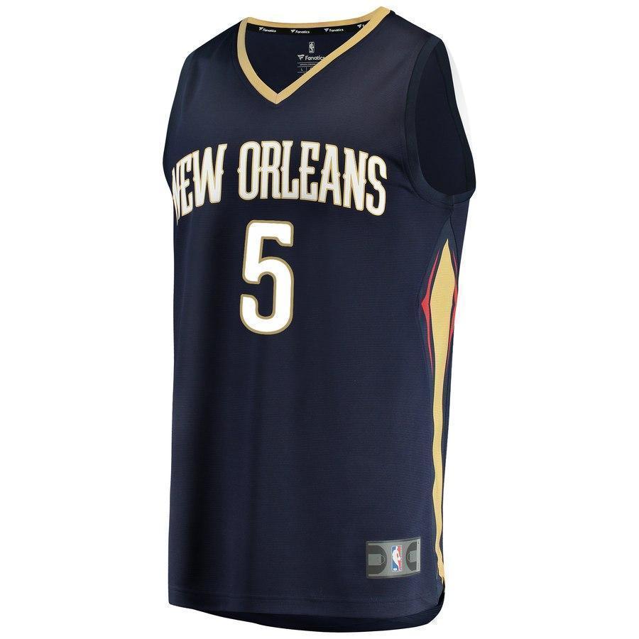 5-Trevon Bluiett New Orleans Pelicans  Jersey - Icon Edition - Navy