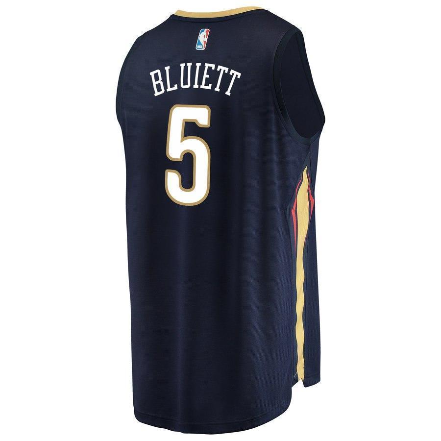 5-Trevon Bluiett New Orleans Pelicans  Jersey - Icon Edition - Navy