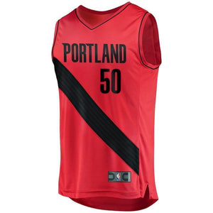 50-Caleb Swanigan Portland Trail Blazers  Jersey - Statement Edition - Red