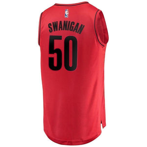 50-Caleb Swanigan Portland Trail Blazers  Jersey - Statement Edition - Red