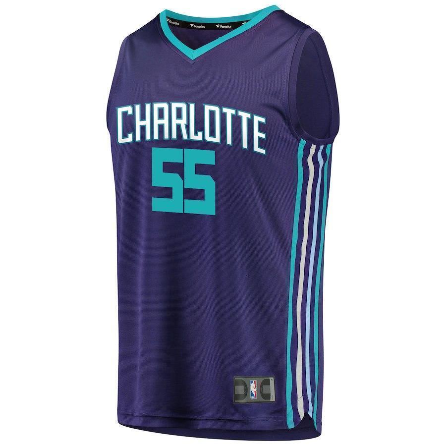 55-J.P. Macura Charlotte Hornets Jersey - Statement Edition - Purple
