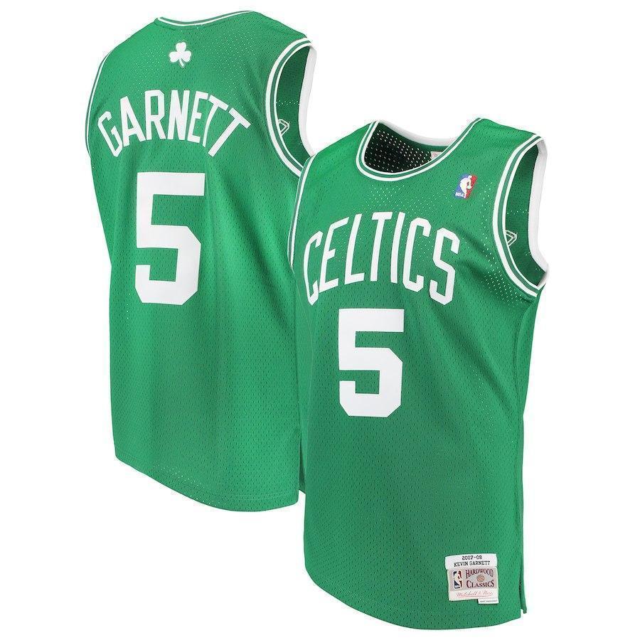 5-Kevin Garnett Boston Celtics Hardwood Classics Swingman Jersey – Kelly Green