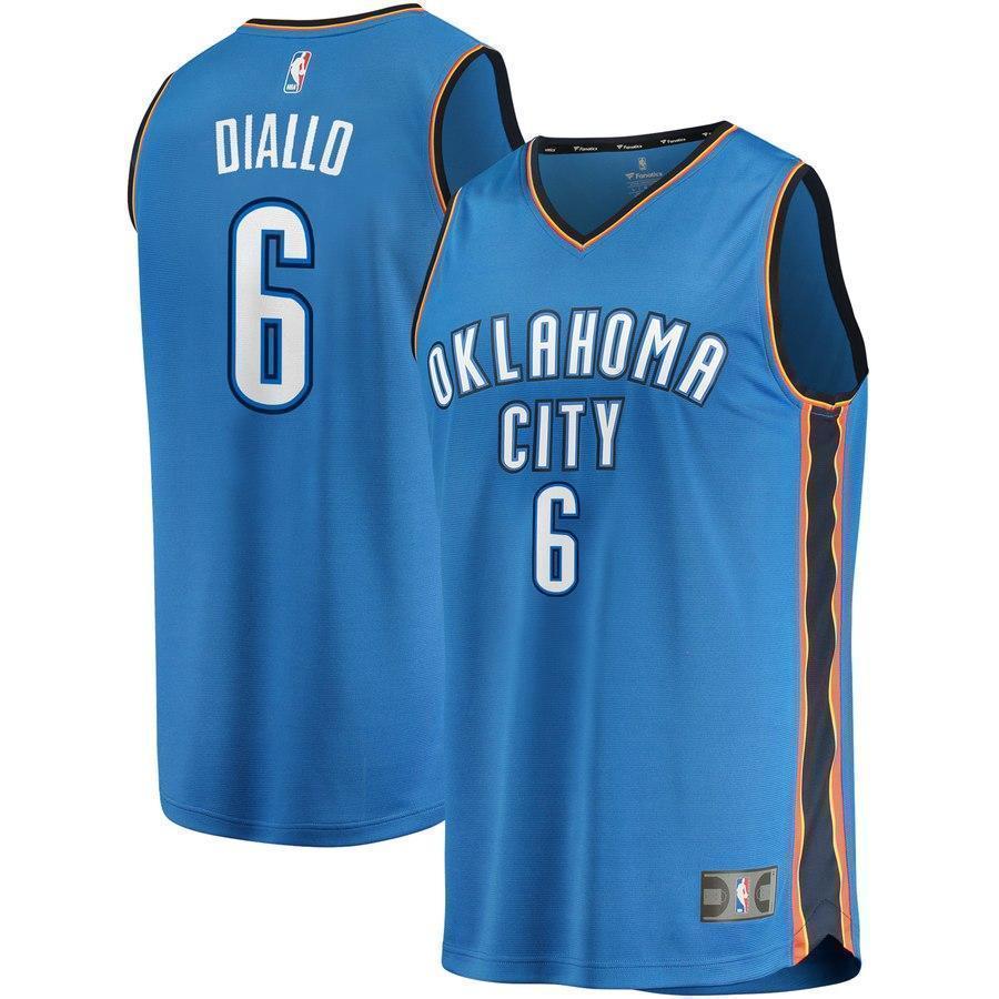 6-Hamidou Diallo Oklahoma City Thunder  Jersey - Icon Edition - Blue